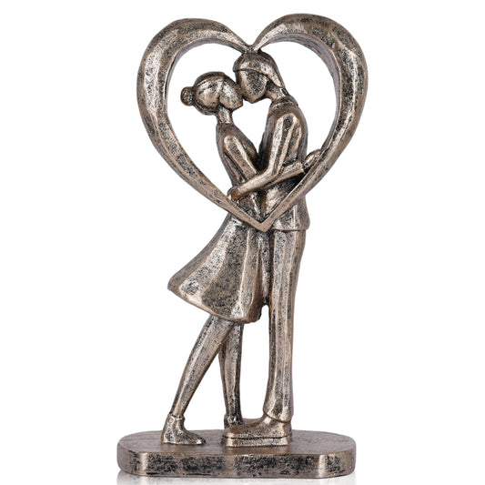 Romantic Couple Figurine Resin Statue for Bedroom Decor