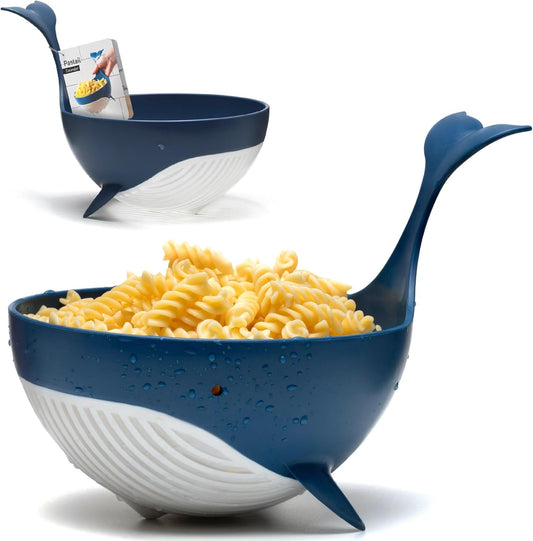 Whale Shaped Medium Pasta Colander For Draining Pasta